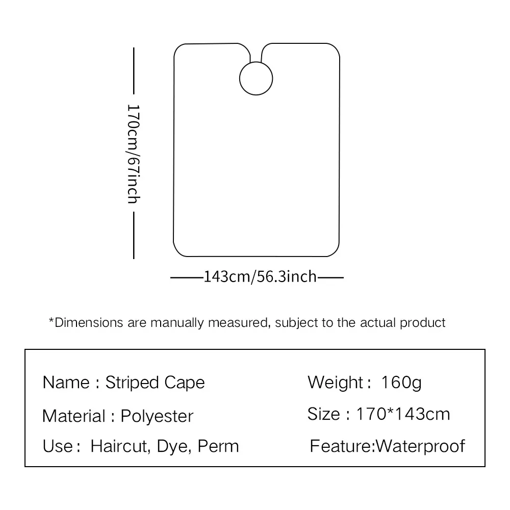 Силиконовая накидка для парикмахерской на шею, Профессиональная парикмахерская накидка для парикмахерской, накидка для стрижки волос, водонепроницаемый полосатый фартук для волос