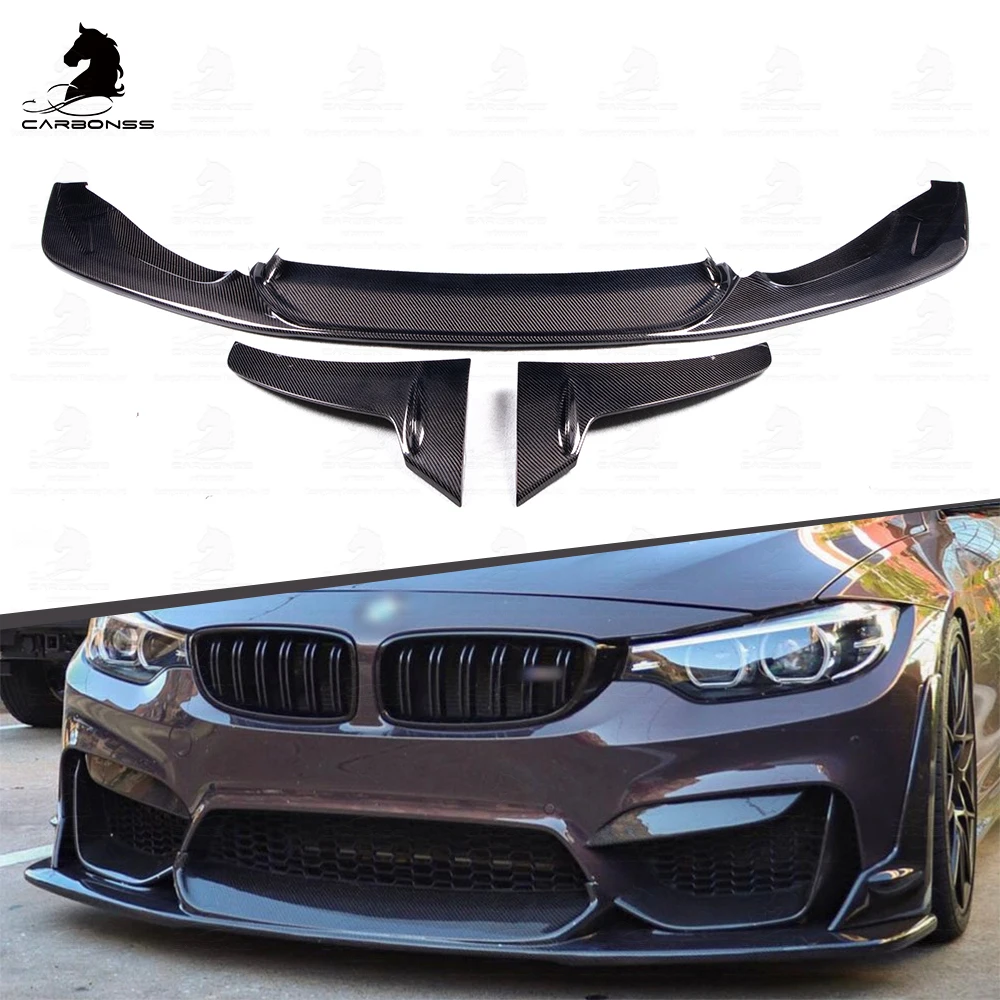 

LT Style Front Bumper Spoiler F8x Carbon Front Lip For Bmws F82 F83 M4 Coupe F80 M3 Sedan 2015- 2019