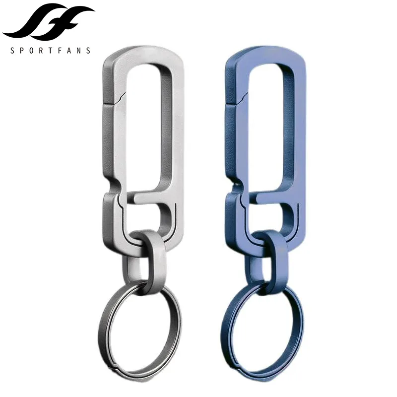 Titanium Keychain for Men And Women Super Light EDC Car Key Ring Hanging Buckle Outdoor Creativity Key Chain for Car Tools