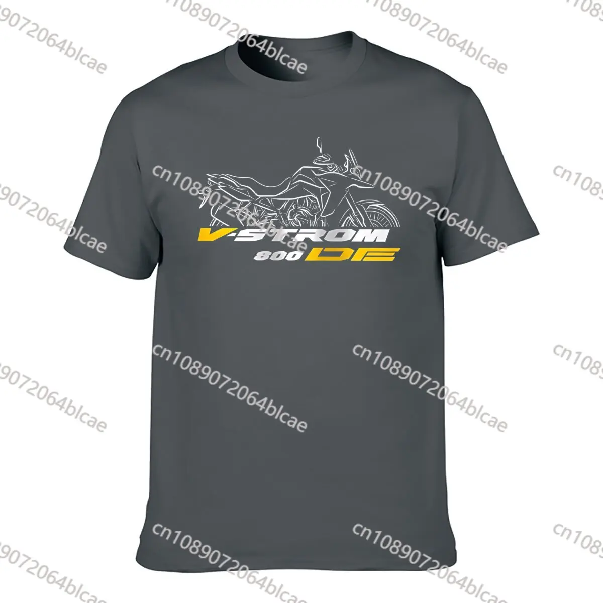 2024 Men T Shirt Casual T-Shirt Suzukis V-Strom 800 Graphic Summer Short Sleeves 100% Cotton