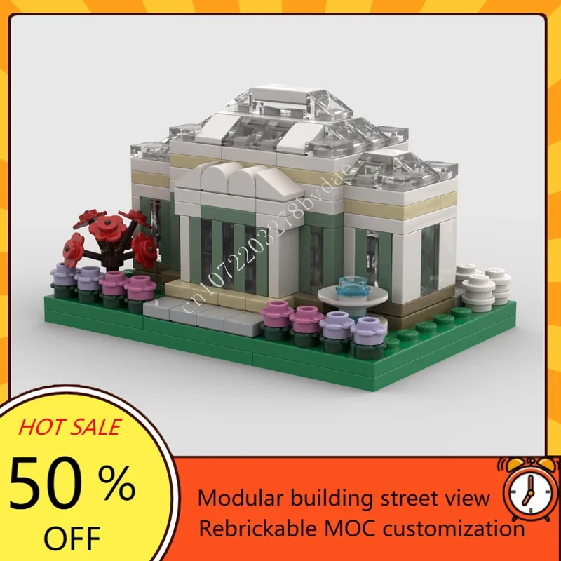 215 pièces mini jardins botaniques modulaires modulaires MOC créatif vue sur la rue modèle blocs de construction bricolage éducation assemblage modèle cadeaux