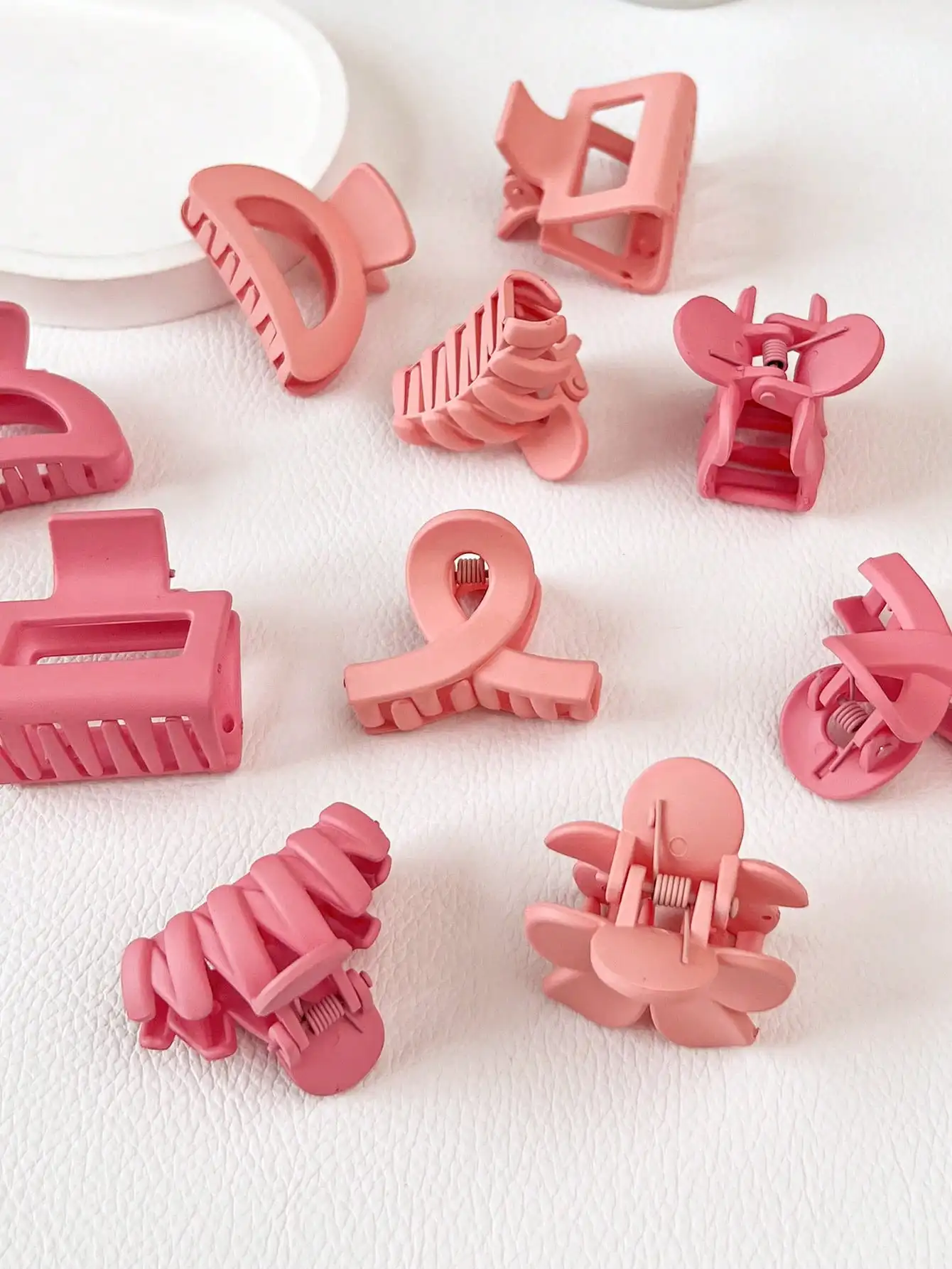 10 Stück mehrfarbige kleine Haarklammern, niedliche Blumen, rutschfeste Kieferklammern, 5 Stile, Bananenklammern, Haarschmuck für Frauen und Mädchen – Detail 12