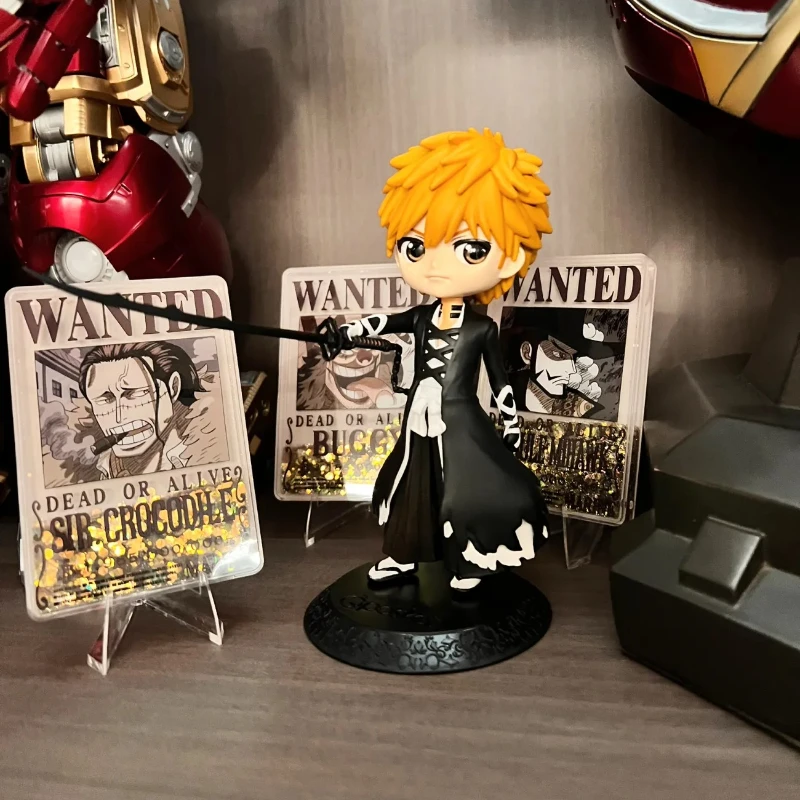 

New Bandai Banpresto Q Posket Shinigami The Thousand Year Blood War Kurosaki Ichigo 2 Anime Figure Desktop Ornaments Model Doll