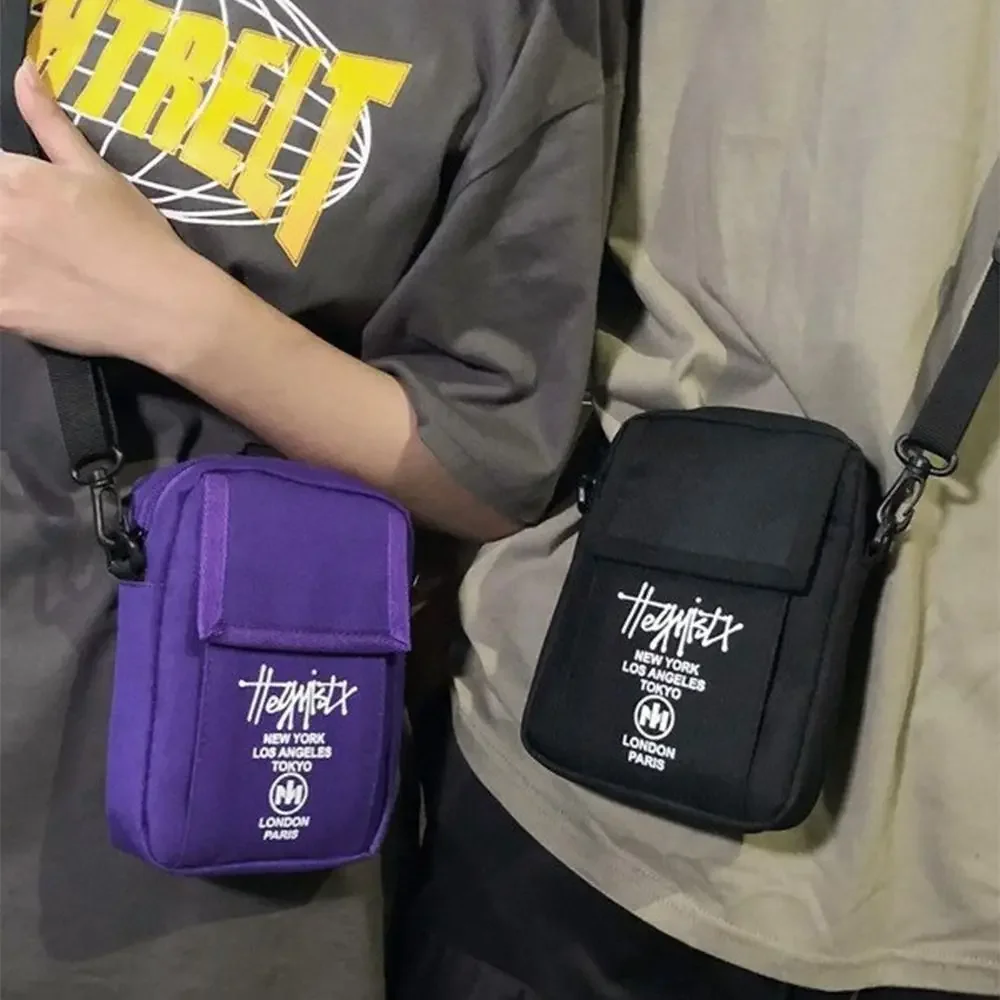 

Japanese Style Crossbody Bag for Teens Hip Hop Classic Shoulder Bag Oxford Slung Phone Pouch Lightweight Mini Messenger Bags
