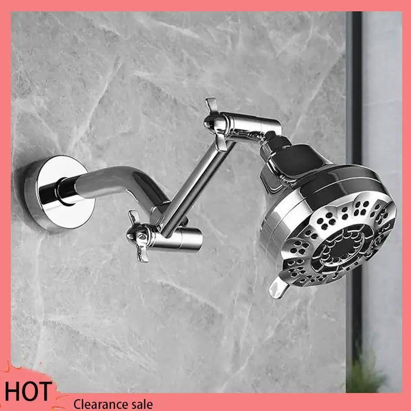 

A88Z 5 Inch Adjustable Shower Head Extension Arm With Locking Set Screw, Angle Height Adjustable, Easy To Install