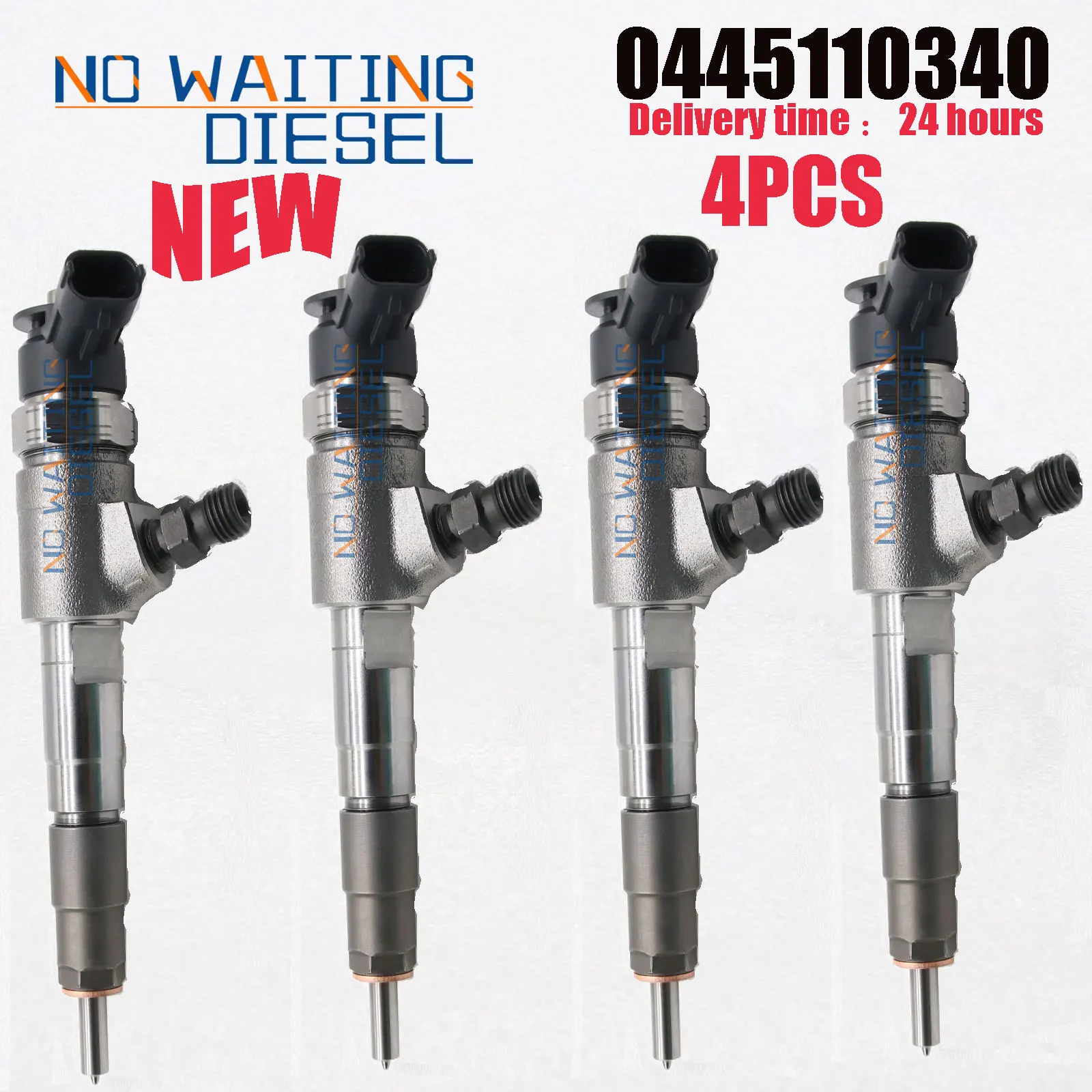 4 PCS 0445110340 Diesel Injector Parts 0445 11 0340 Fuel Injection Systems 9687069280 For Ford Peugeot Citroen Volvo Fiat new