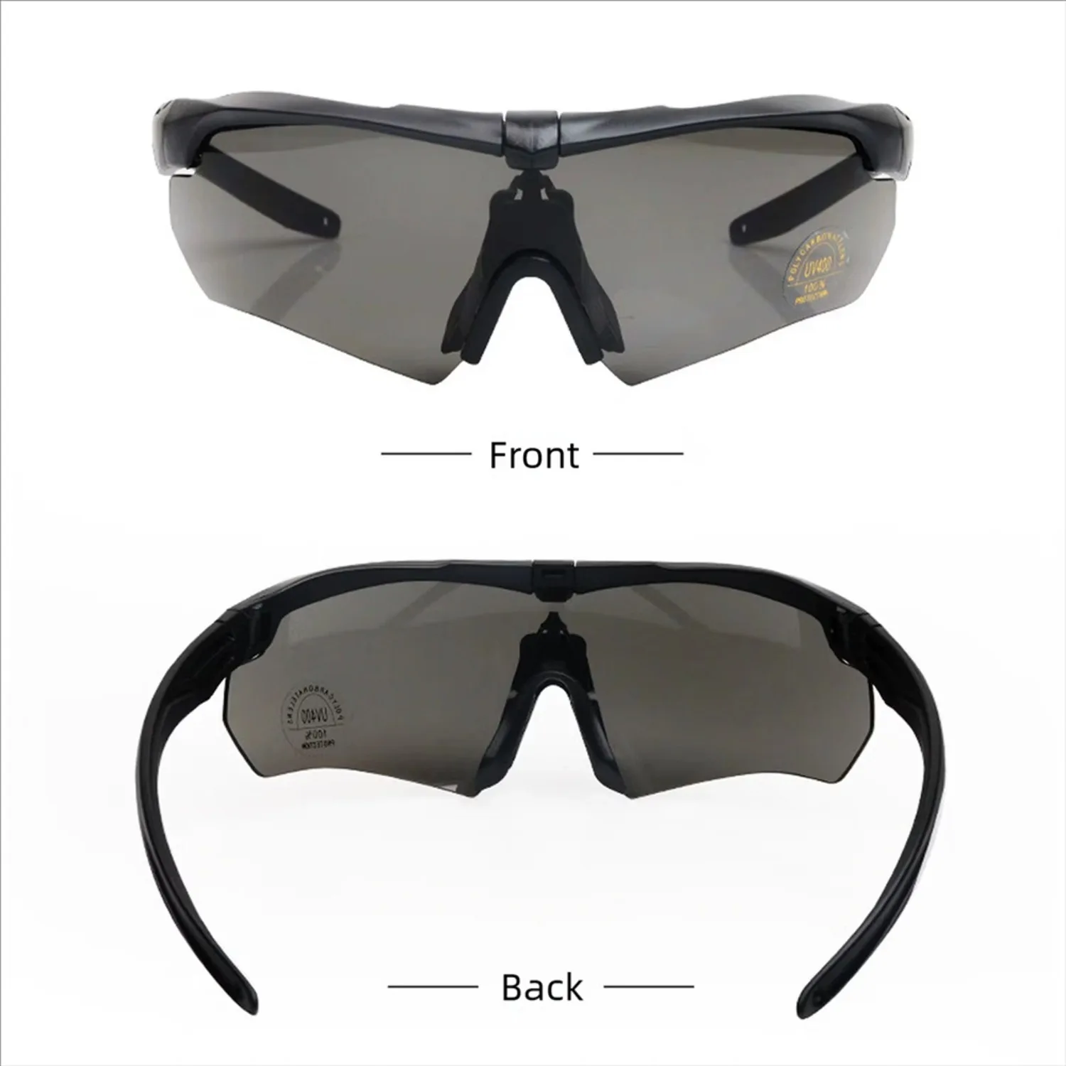 Tactical Goggles CS Airsoft Windproof Shooting Glasses HD 3 Lens Motocross Motorcycle Mountaineering Safe Glasses - view 3