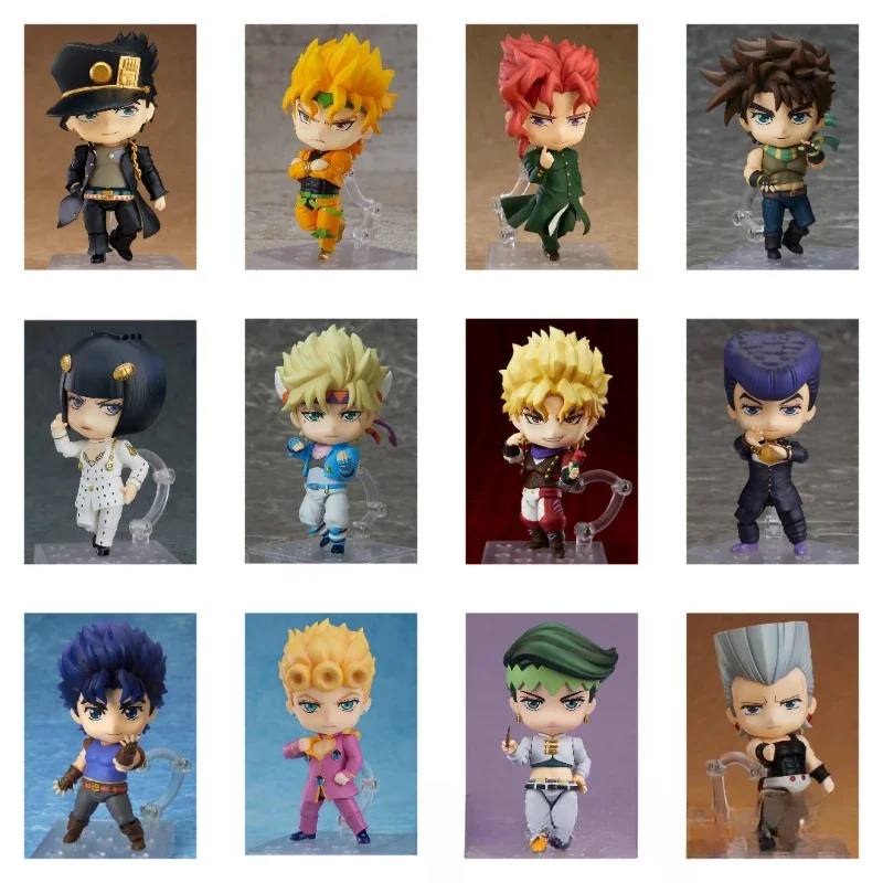 

JoJo's Bizarre Adventure Anime Characters Jonathan Joesta Dio Brando Kujō Jōtarō Action Figure Q Version Cute Doll Ornaments