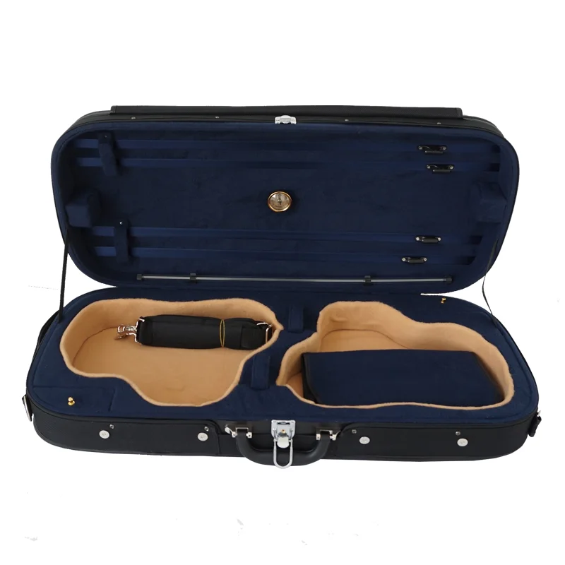 

Wholesale Black High Quality Rectangle Foam Double Violin Cases