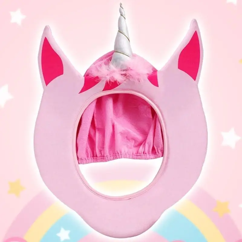 هالوين تأثيري يونيكورن شكل قبعة متعة مجنون قبعة كرنفال زي الملحقات F3MD #2