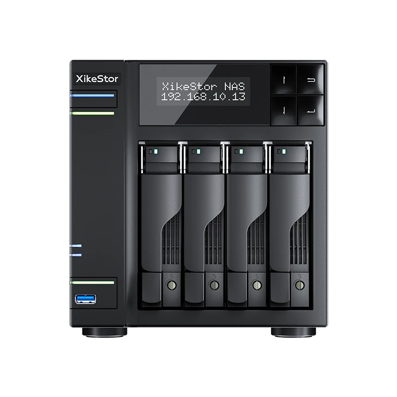 XikeStor 4+4 Bay NAS with DDR5 Memory Intel N100 Processor 8G/16G/32G RAM 128TB Massive Capacity Expansion Multiple RAID Server
