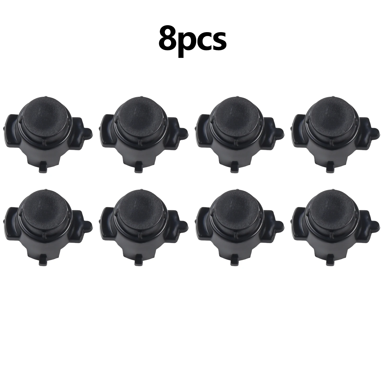 Parking Aid Sensor Cover Kit of 8 for Mercedes For Benz C300 CLS450 E450 GLC63 GLS580 Plastic Material with Front Placement