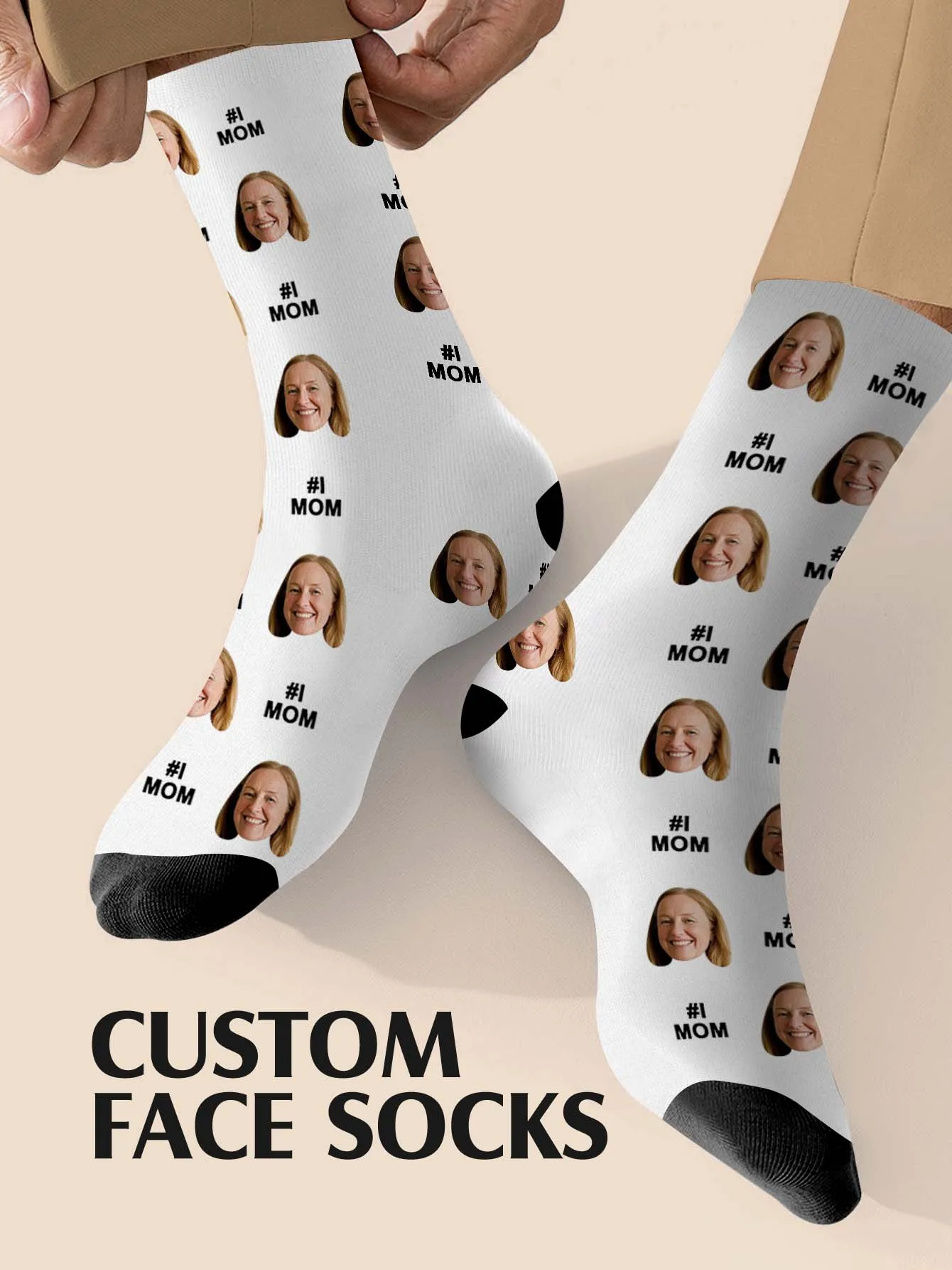 Custom Photo Mother Day Socks Personalized Printed Socks Gift For Mom Birthday Anniversary Gift For Her