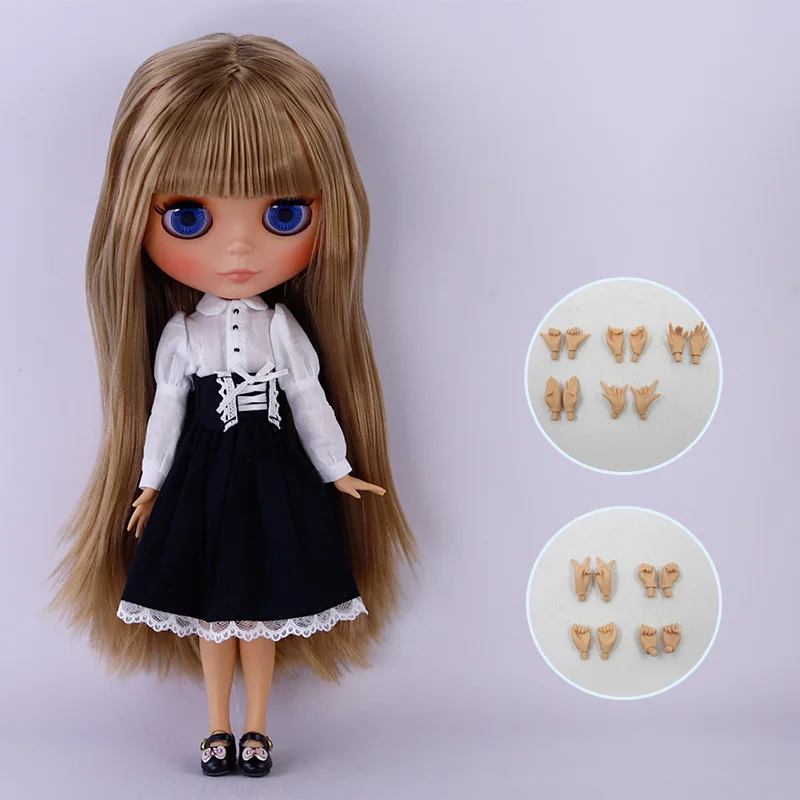 ICY DBS Blyth Puppe, hellbraune Haut, mattes Gesicht mit Augenbrauen, Sonderpreis, 1/6 BJD JOINT Body Neo, Weihnachtsgeschenk, Anime