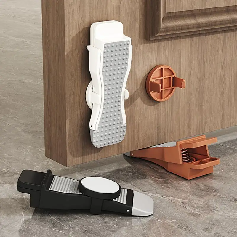 Portable Adjustable Height Non-Slip Rubber Door Stopper Wedge Easy to Store for Home Office Travel Business Trip Use