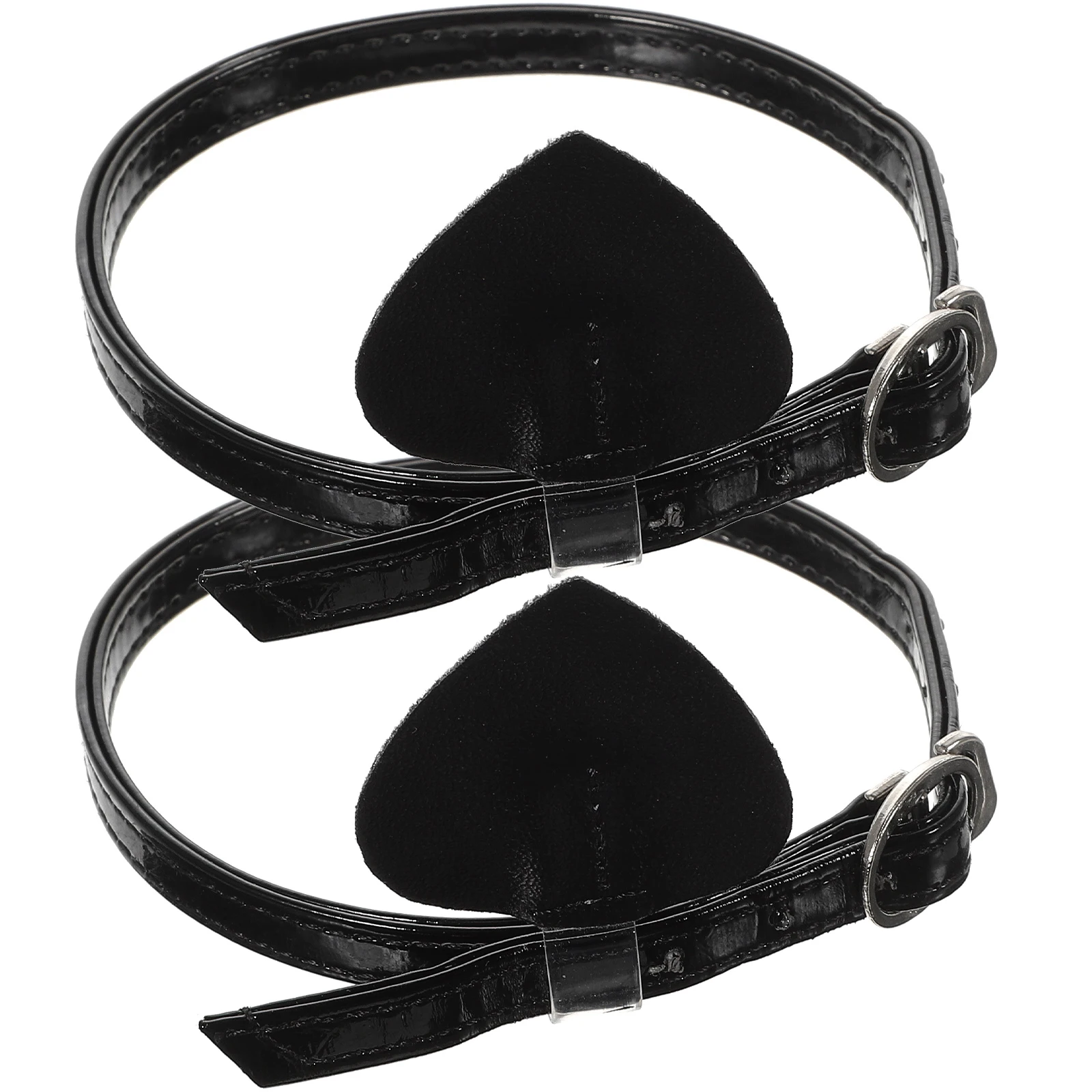 Cadarços elásticos com fivela para mulheres, sapatos de salto alto, material pu, durável, anti-desbotamento, cordas de sapato