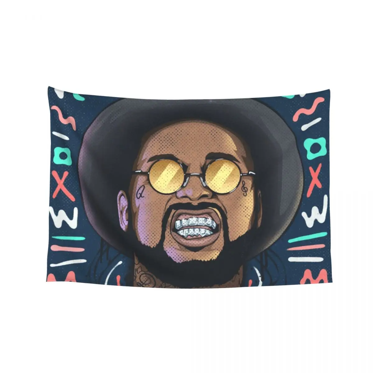 

SchoolboyQ Tapestry Aesthetic Room Decor Korean Wall Tapestries Wall Decoration Tapestry