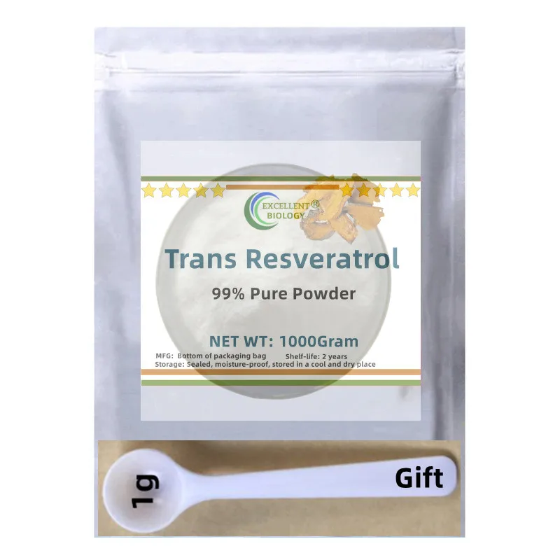 

Global AliExpress Official Designated Direct Sales 99% Trans Resveratrol Customized Packaging Fast Delivery