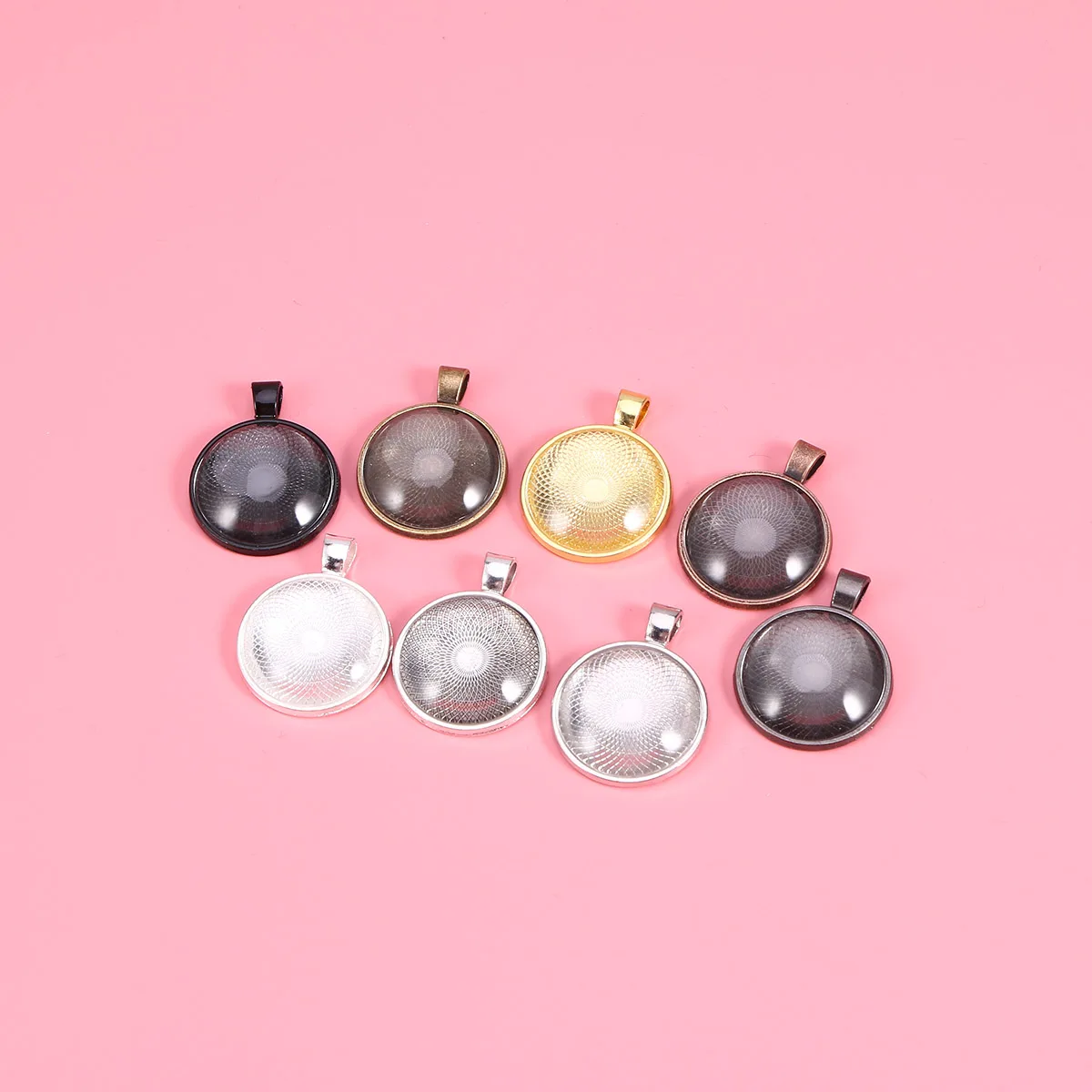 

120pcs Gemstone Pendant Jewelry Making Kit DIY Alloy Charms Set for Necklace Bracelet Earrings Craft Project Decorations