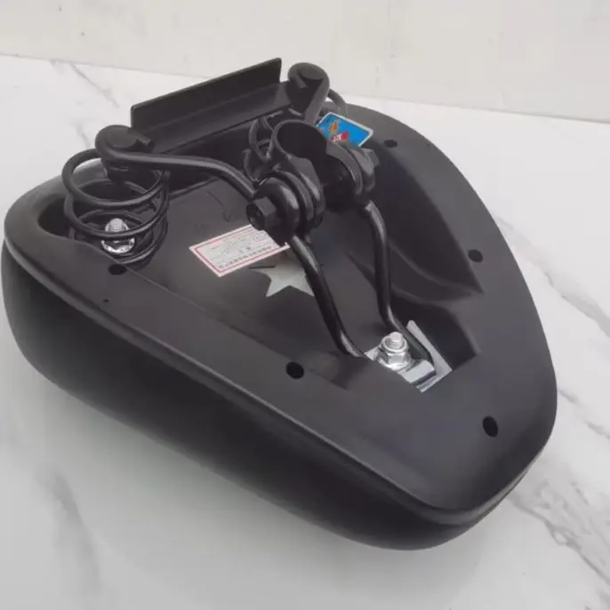 

Wide Heavy Duty Electric Bike Saddle Black Seat For Long Trips Enhanced Comfort For Ebike And Scooter Riders