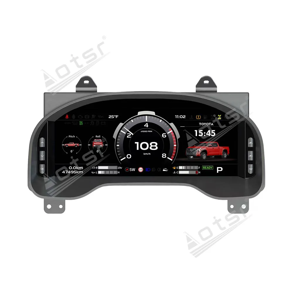 

12.3 Inch Car LCD Digital Cluster For Toyota Tundra 2014-2020 Dashboard Virtual Cockpit Instrument Auto Speed Meter Ai Screen