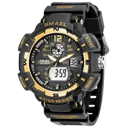 Orologio sportivo SMAEL orologi impermeabili movimento al quarzo digitale LED retroilluminazione cronometro sveglia 8045 orologi da uomo militari