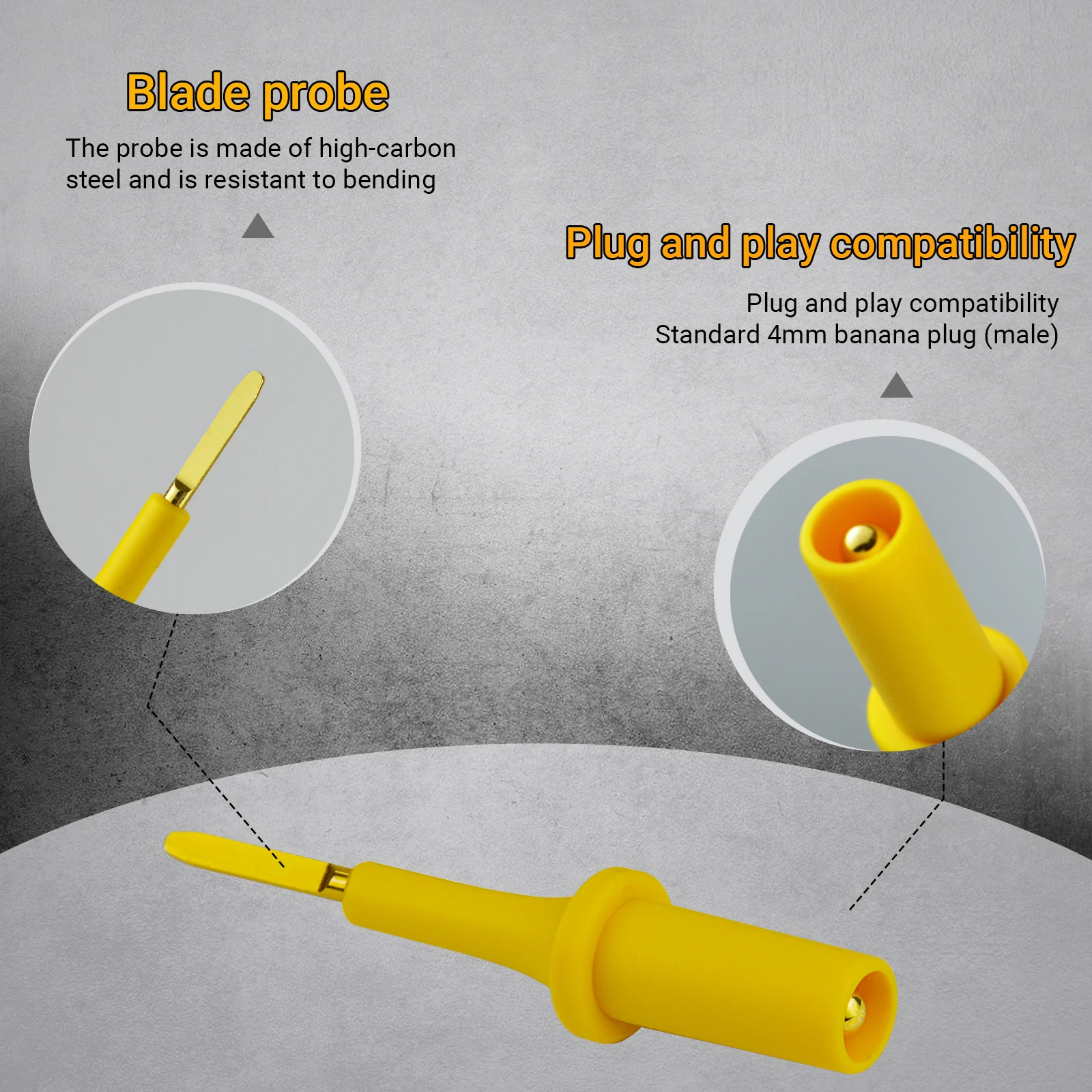 ZIBOO PPTK0005 Prüfspitzen-Adapter-Kit, Kfz-Diagnose-Auto-Testgerät, Adapter für die hintere Sonde und Klingenfühler. – Detail 5