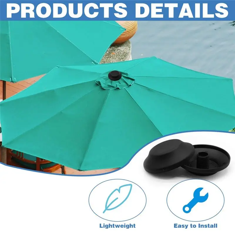 AS94-Patio Umbrella Tip Caps Replacement Outdoor Cantilever Umbrella Top Screw Cap Outdoor Umbrella Replacement Cap image 4
