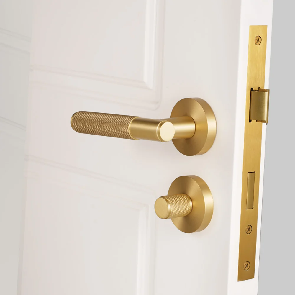Dooroom Brass  Lock Door Lock Bathroom Lock Privacy With Identification Mark Bathroom Door Dummy Handle Hardware Door Locks
