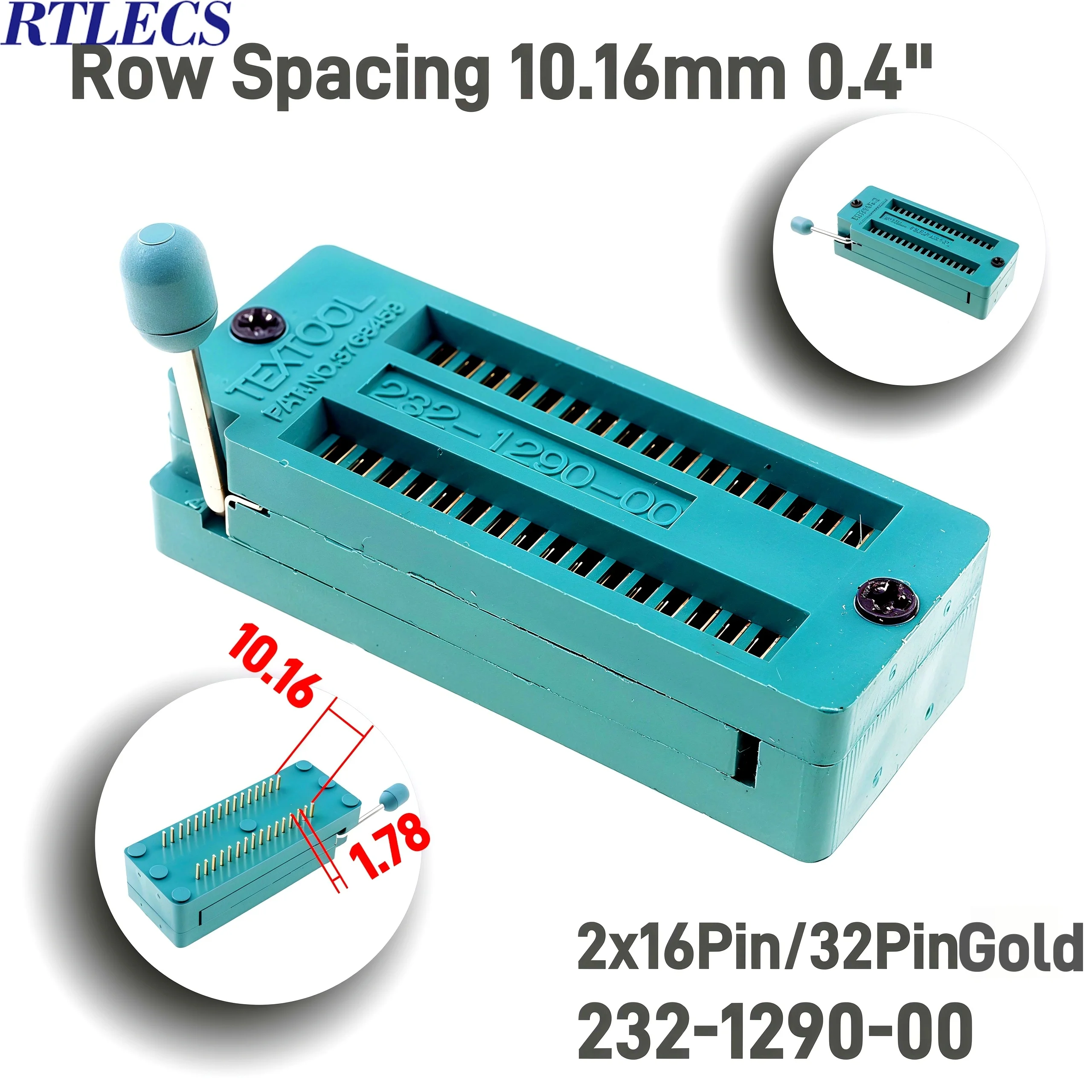 Test Tool IC DIP ZIF ZIP Socket 28 32 42 56 64 Pin Pitch 1.78 mm