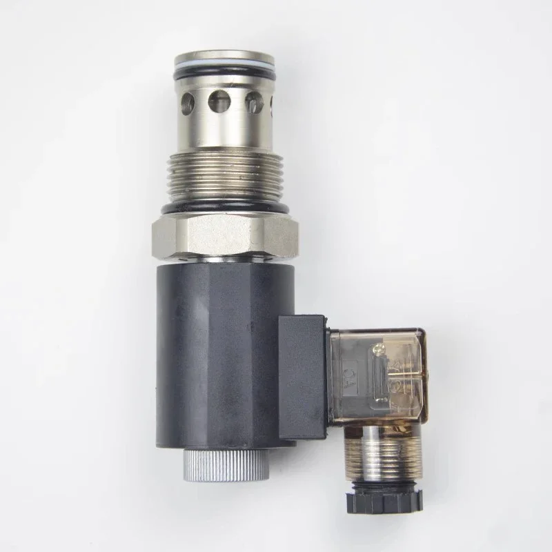 2-position 2-way Normally Closed Threaded Hydraulic Cartridge Pressure Maintaining Solenoid Valve DHF16-220 SV16-20 NCP