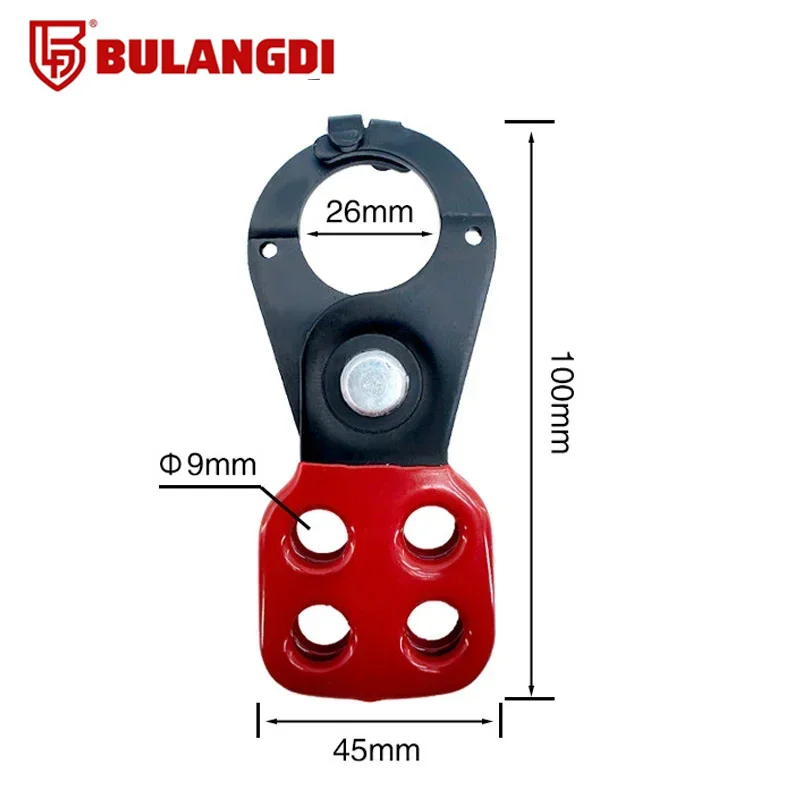 Lock out Tag out Hasp Lockout Industrial Safety Loto Hasp 3/4/6 Holes Multiple Isolation Steel Aluminum Nylon Plastic Padlock