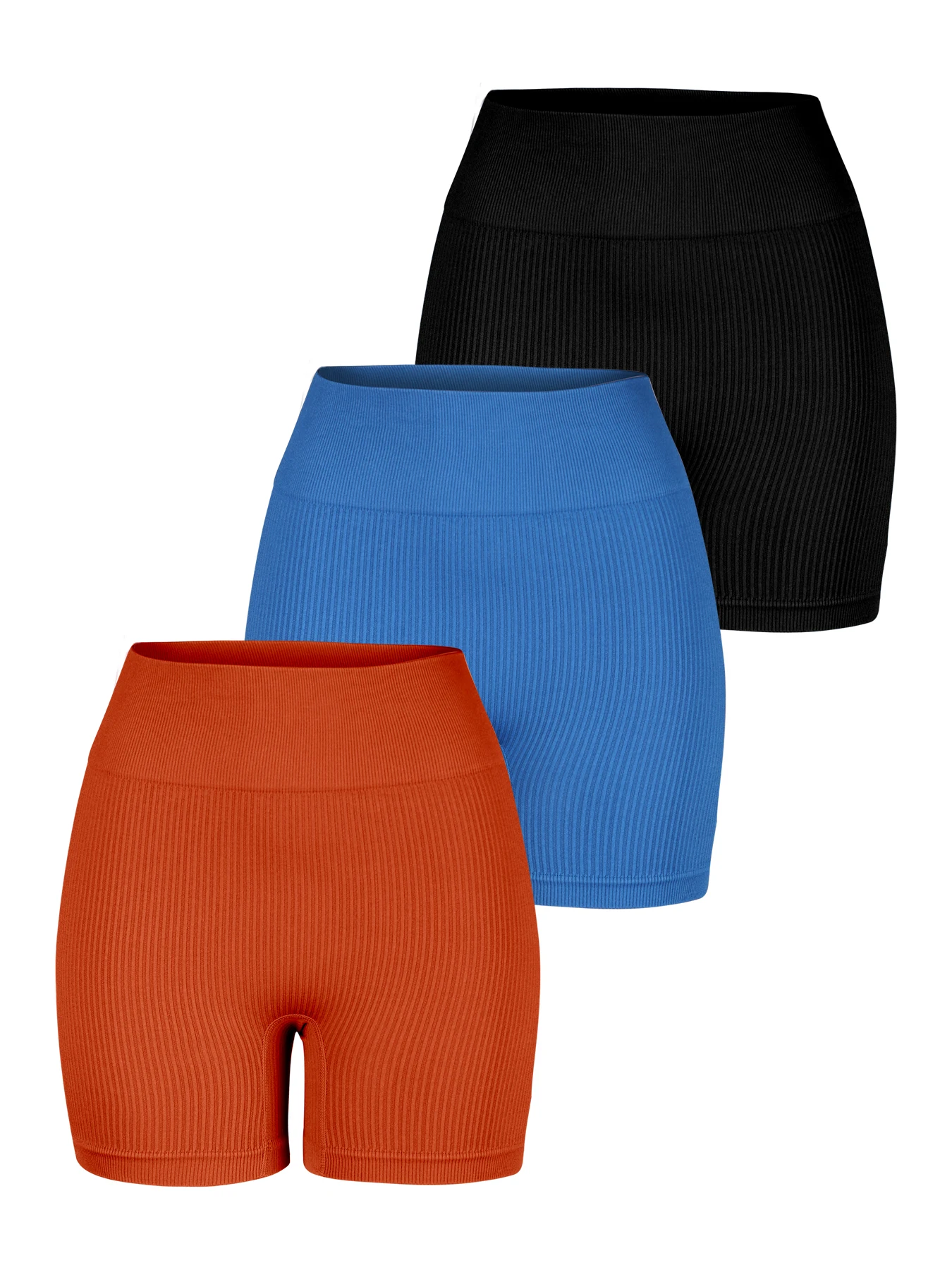 

High Waist Women Elastic Ribbed Women Leggings Control The Waist Yoga Sports Pants Casual Workout Running Push Up Skinny Pants