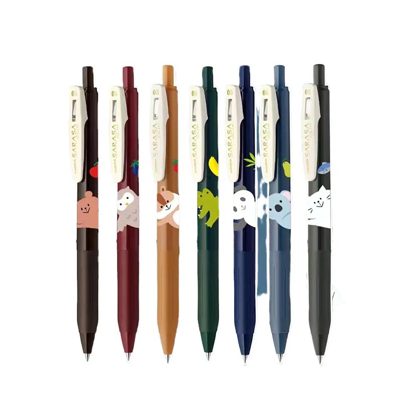 Kawaii Cartoon Gel Pens Japanese Stationery Retro Limited Edition boligrafo 0.5mm Color pens for Writing Drawing School