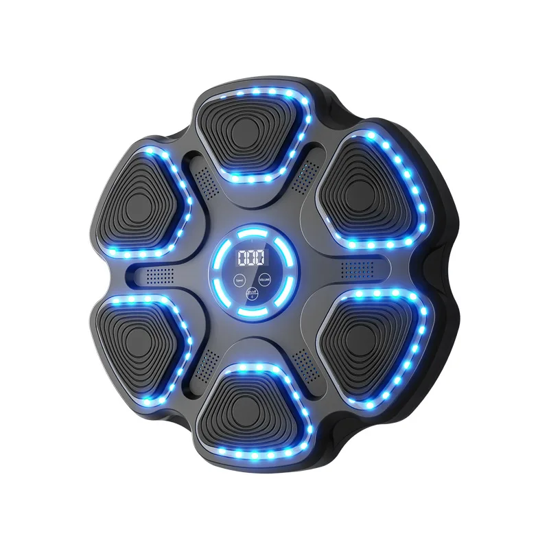 Home Music Wall-Mounted Punching Target Smart Lighting Adjustable Punching Machine Includes Parent-Child Boxing Gloves