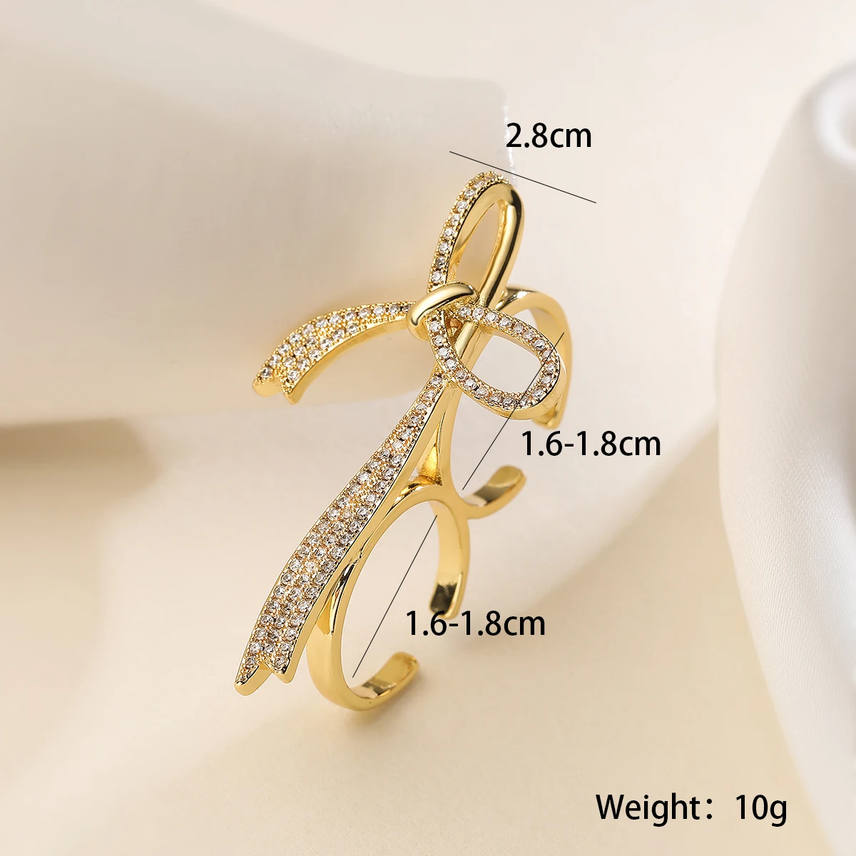 NEWBUY nuovo arrivo Big Size 3 Style Finger Rings per le donne Girl Delicate AAA CZ zircone Jewelry