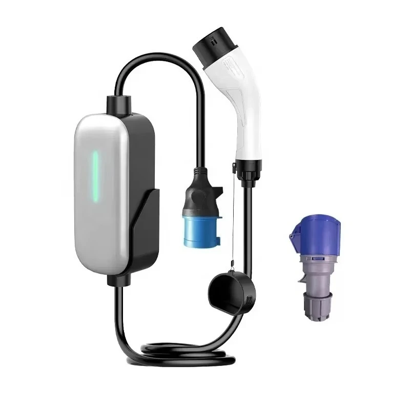 

7.6KW Portable EV Charger 32A Type 2 Home Use Electric Vehicle Level 2 Fast Charging Cable With CEE Plug IP54 Waterproof
