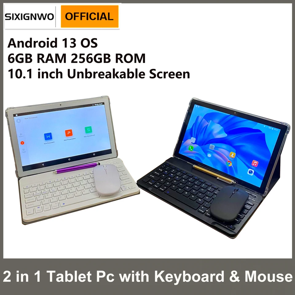 6GB RAM+64GB ROM Android 13 タブレット 10インチ 10inch Android 13 Tablet, 6GB RAM 64GB ROM 128GB Expand, Quad-core