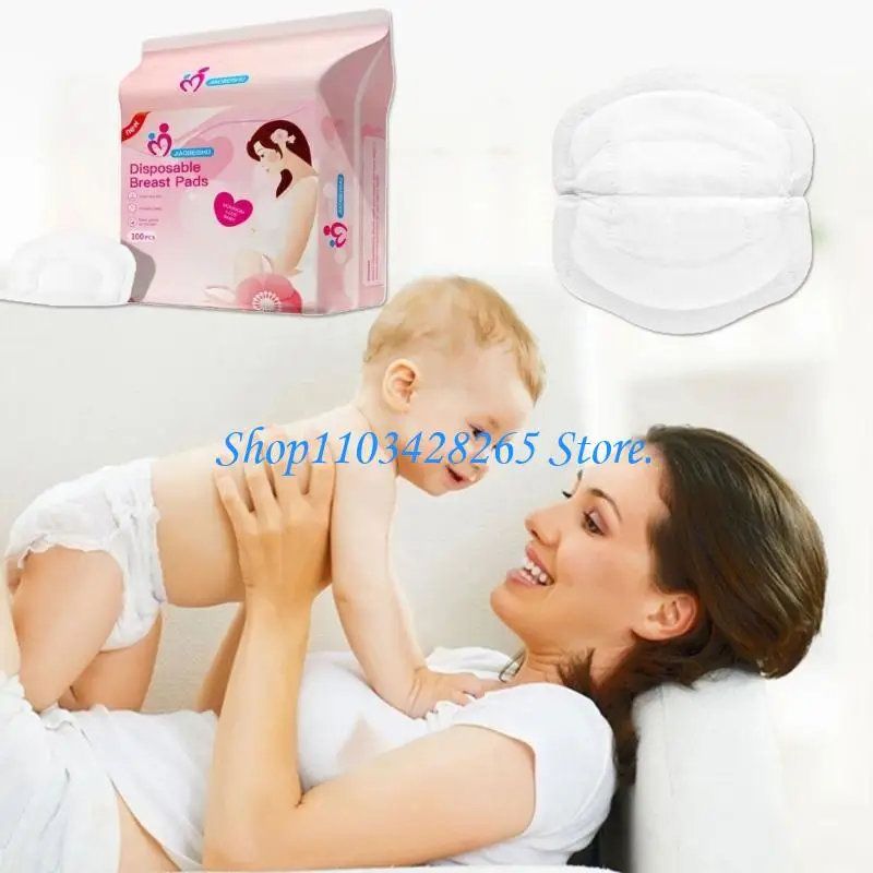100pcs/팩 어머니를위한 100pcs/pack 일회용 간호 패드 고 흡수성 소프트 및 통기성 모유 수유 우유 보호 패드 G2TE