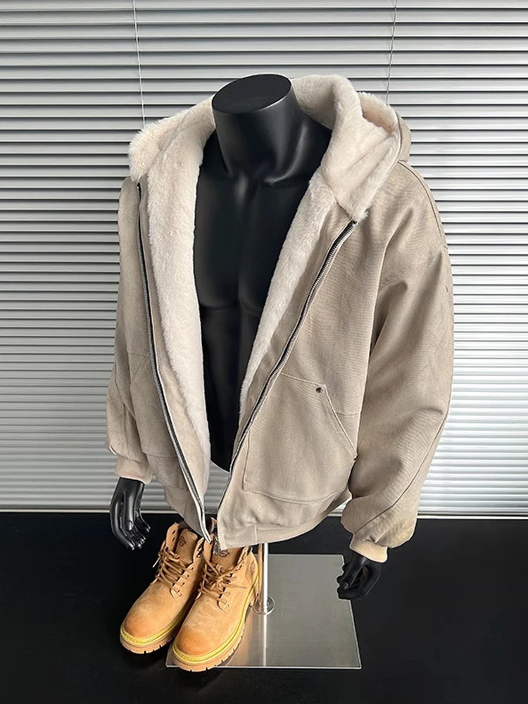 

Утепленная мужская куртка с капюшоном на флисовой подкладке, с мраморным узором и дизайном Mountain Eagle, зимнее хлопковое пальто, теплое и стильное