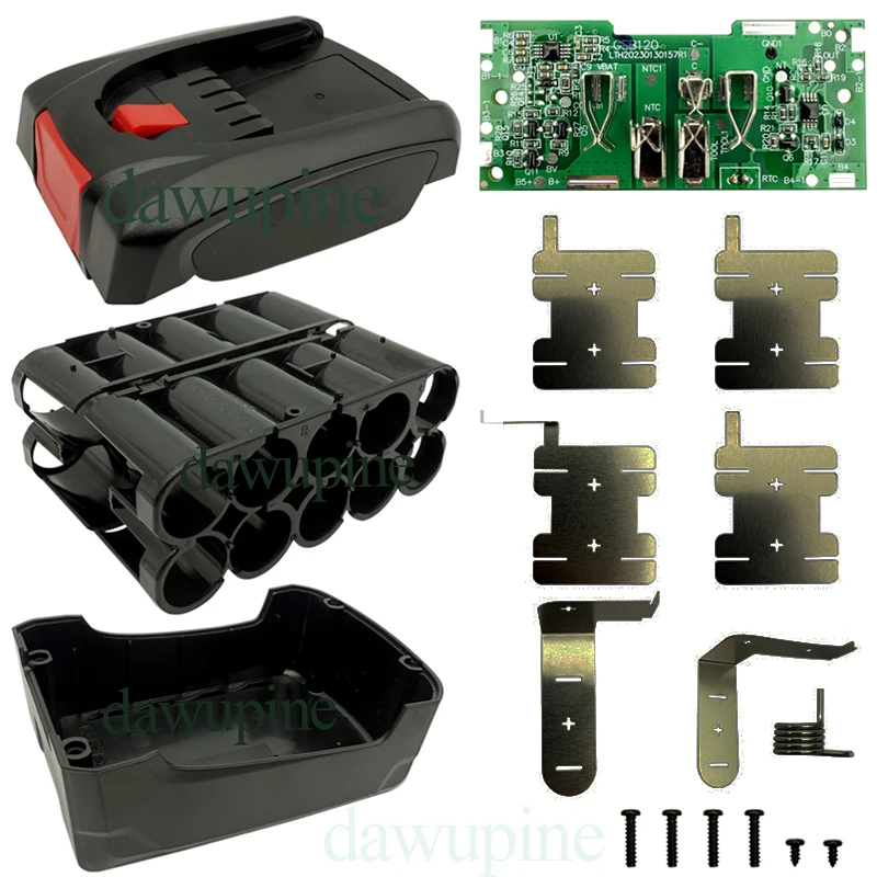 PBA All18V Lithium Battery Plastic Case 10X18650 PCBA Charging Protection Circuit Board BMS For Bosch 18V Li-ion Battery Box