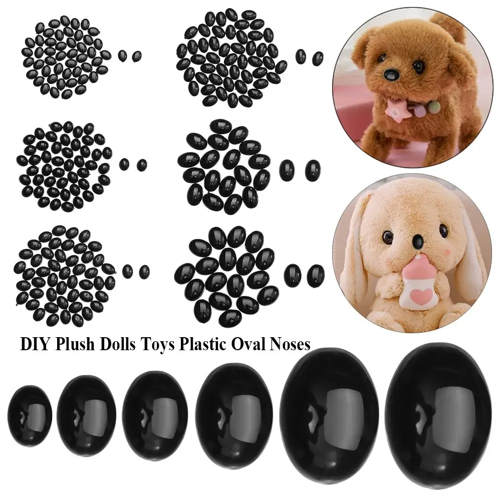 20/50Pcs New Plastic Doll Oval Noses Bear Buttons Doll Animals Noses DIY Tool Toys Craft Safety Parts Plush Dolls Accessories