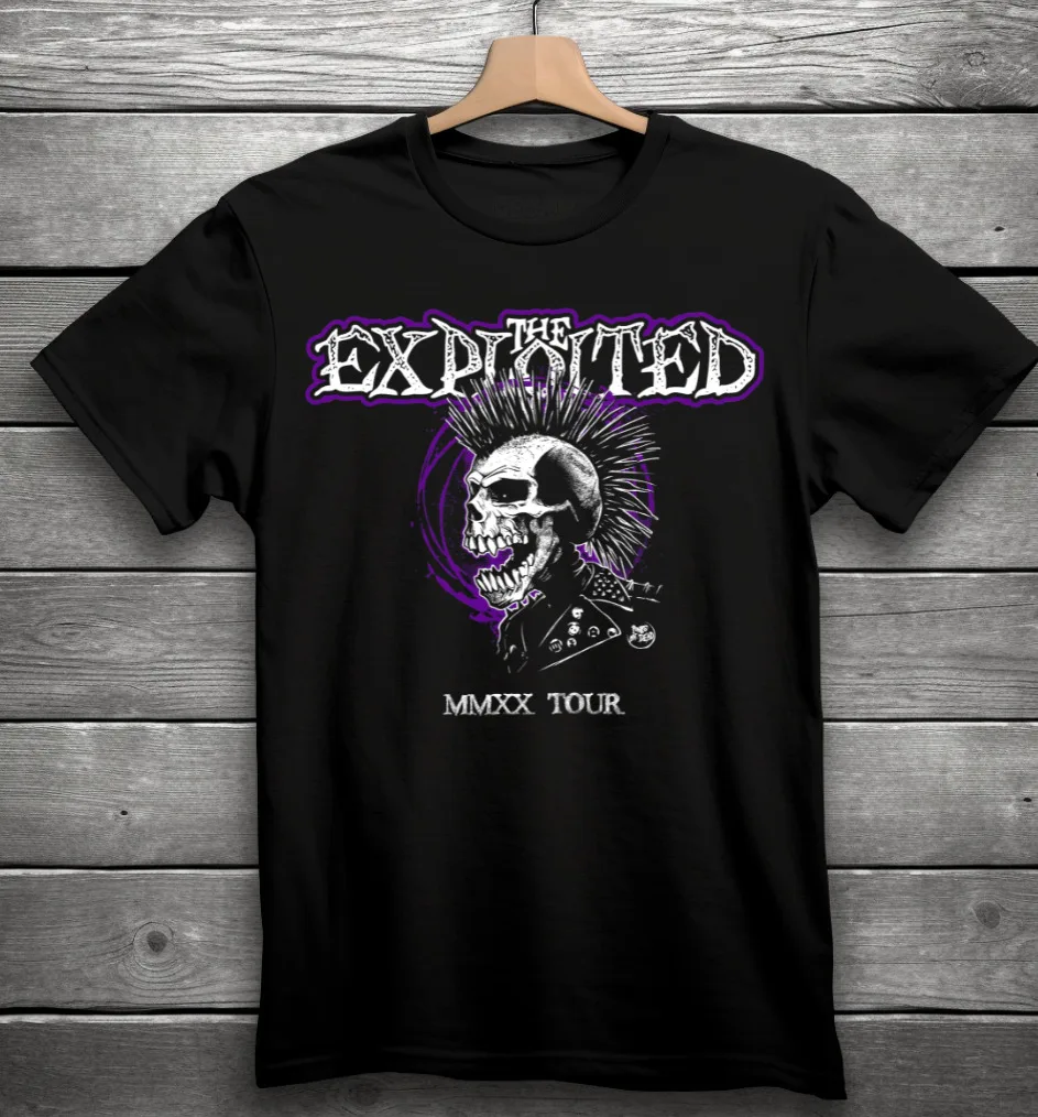 The Exploited MMXX Tour, Punk Rock Band T-Shirt Black S-3XL