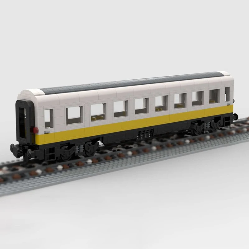 ชุดตัวต่อรถไฟเมือง รุ่น MOC แบบประกอบเอง ของเล่นเด็ก ชุดประกอบรถไฟด่วนสนามบินเยอรมัน เทคโนโลยีโมดูลาร์ ของขวัญวันหยุด