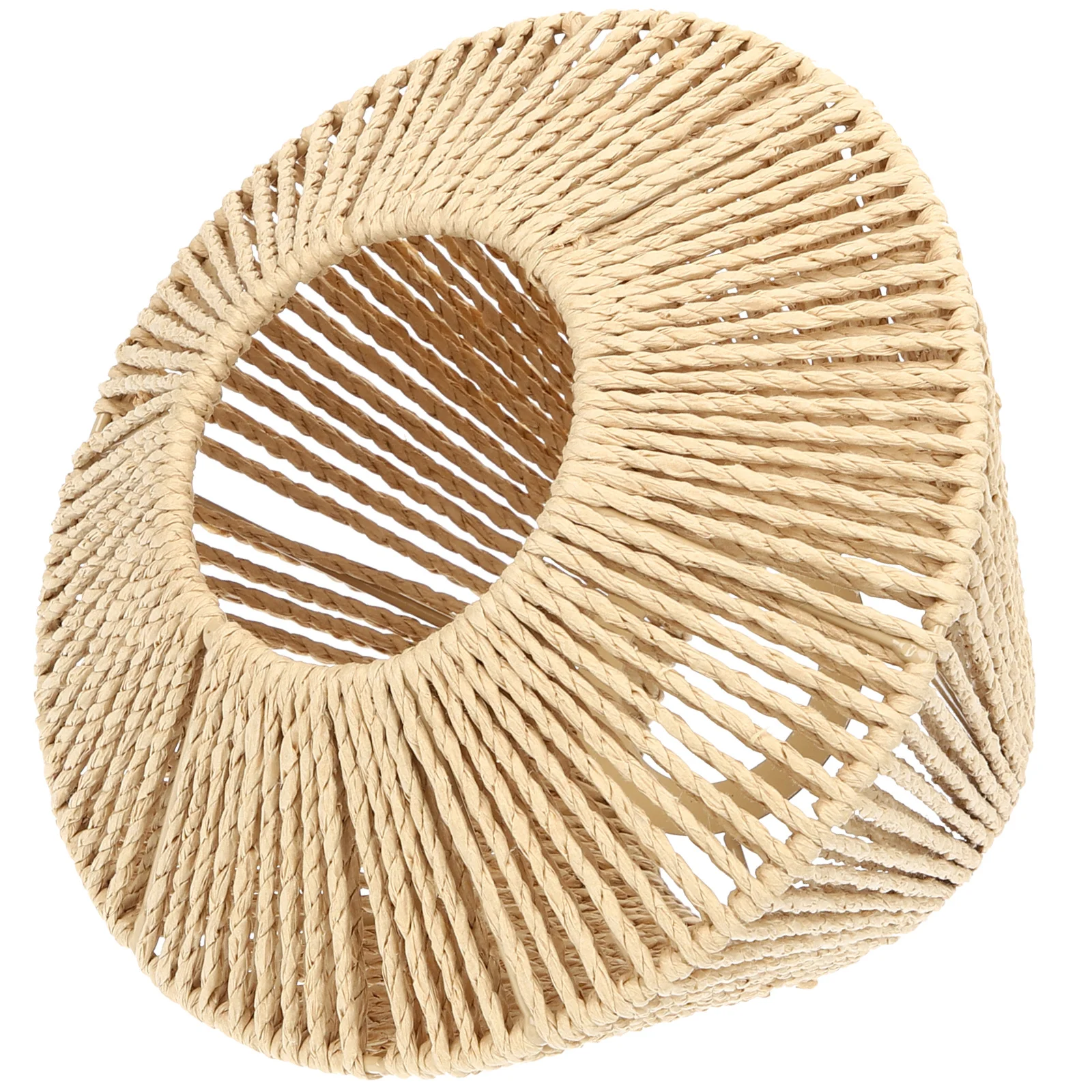 

Rustic Style Bamboo Woven Lampshade Soft Light Decor For Home Restaurant Wedding Party Ceiling Hanging Cover Simple Install Easy