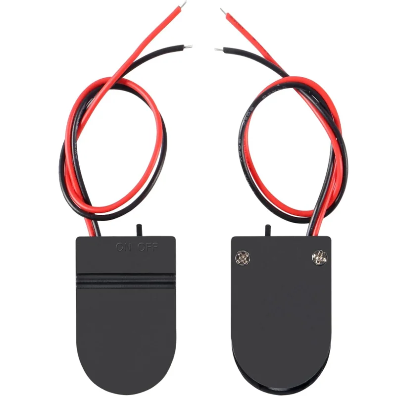 25PCS Battery Holder Coin Cell Holder, 1 x 3V CR2032 Battery Holder,Button Battery Holder with Line On Off Switch