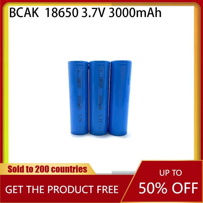 

Hot 1-20PCS 3.7v 3000mAh 18650 Battery Lithium Rechargeable Battery Suitable for Flashlight Battery Pack Diy Power Bank