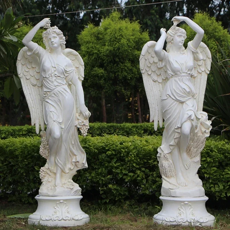 

Wedding Road Lead Angel Decoration European Four Seasons Goddess Sculpture Home Garden Hotel Corridor Decoration Character Props