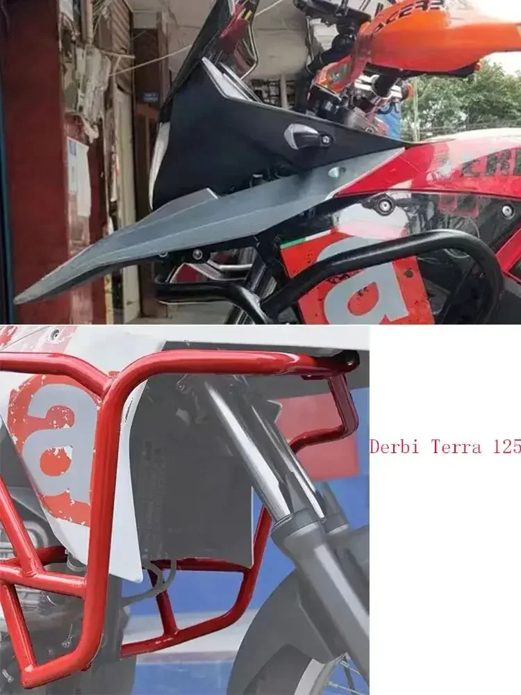 Motorfiets Voor Derbi Terra 125/Adventure 125 Motor Bewaker Valbeugel Bescherming Bumperbeschermers Passen Derbi Terra - afbeelding 2