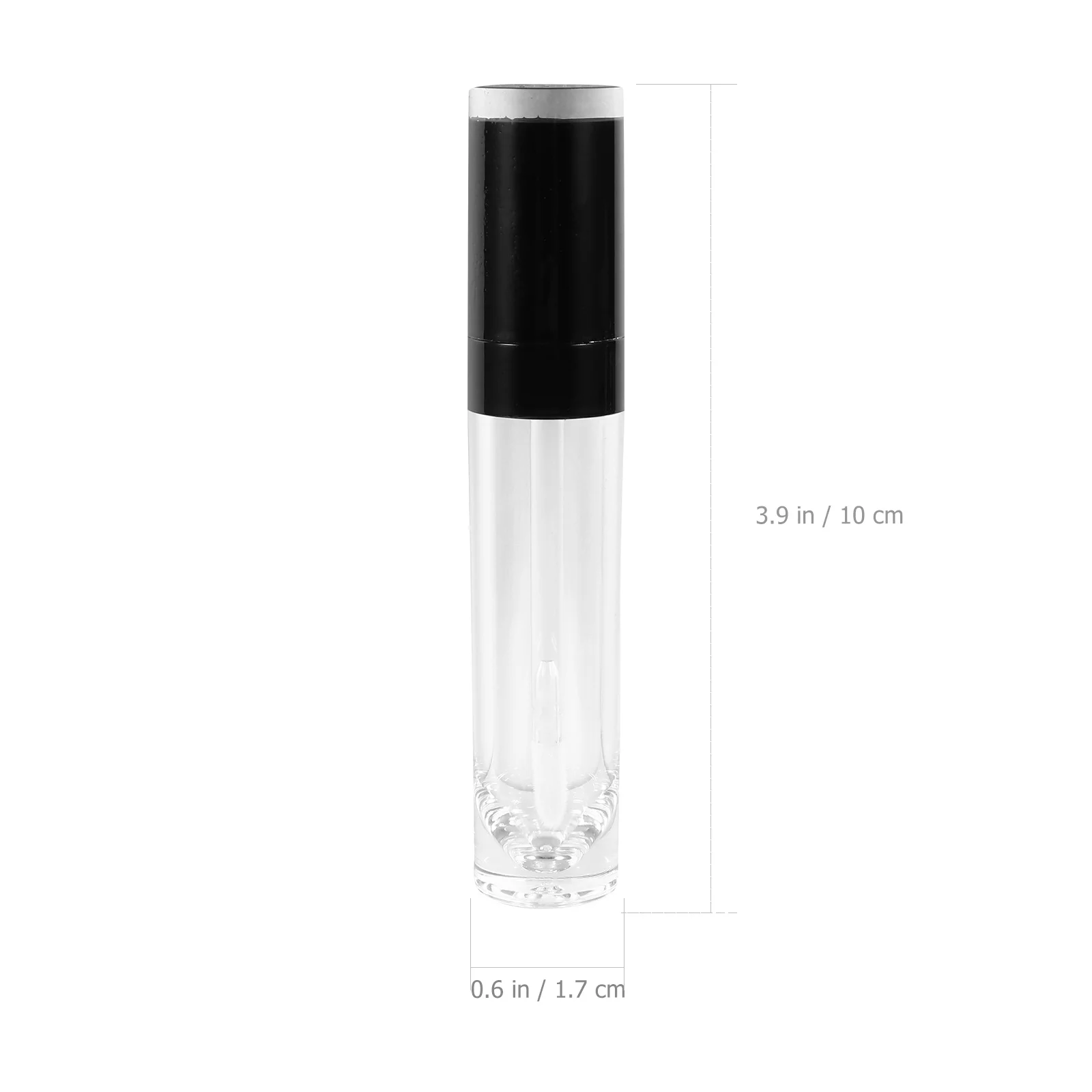 4 recipientes de brilho labial dos pces 8ml tubos plásticos reutilizáveis para viagens mini dispensador segurar óleo labial fácil transportar maquiagem